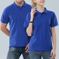 thumbnail image 4 of DHFJKG Women's And Men's Polo Shirts Workwear Summer Short Sleeve Breathable Polos, Sizes S-XXXXL, 4 of 5