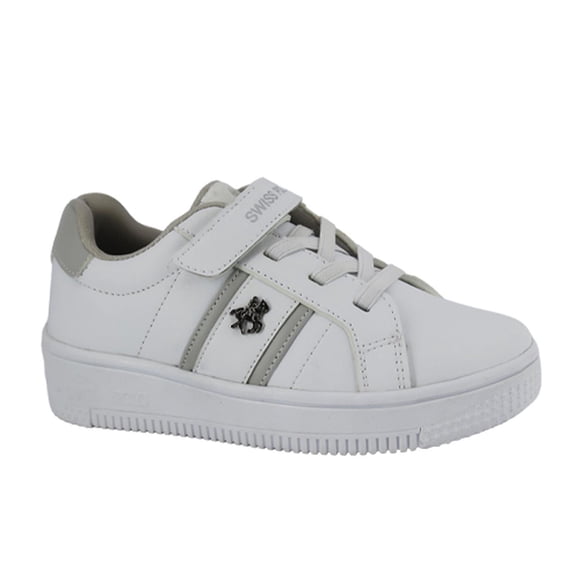 Tenis Niño Swiss Polo Casual Comodo blanco 19