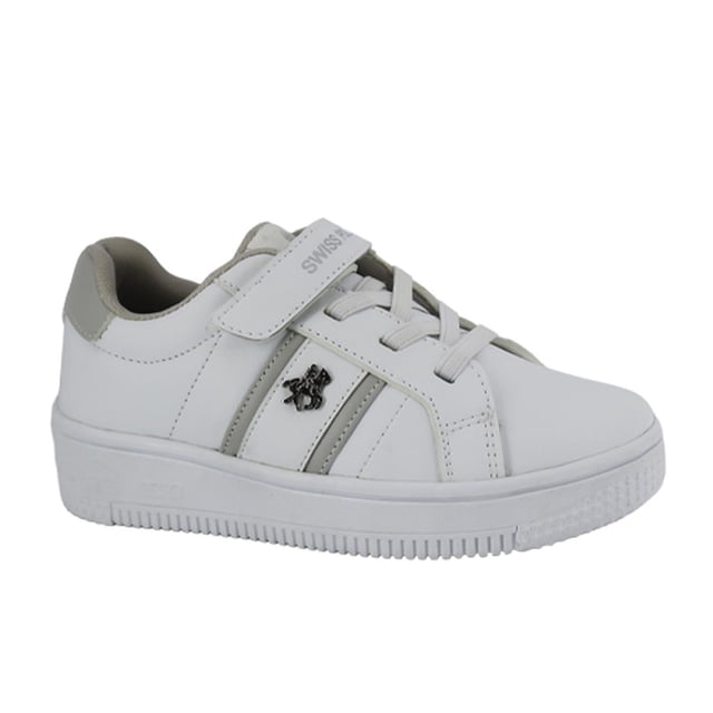 Tenis Niño Swiss Polo Casual Comodo blanco 19