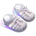 thumbnail image 3 of Duqingm Toddler Fisherman Sandals Toddler Classic Fisherman Sandals Girls Closed Toe Water Pool Beach Sandal Naturally Splay White,6, 3 of 7
