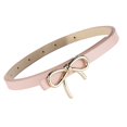 thumbnail image 2 of EliteGoogv Women Fashion Decorative Waist Belt Classic PU Leather Strap With Bow Buckle Versatile Accessory Matching For Dress Party Daily Casual Outfit,Pink,One Size, 2 of 3
