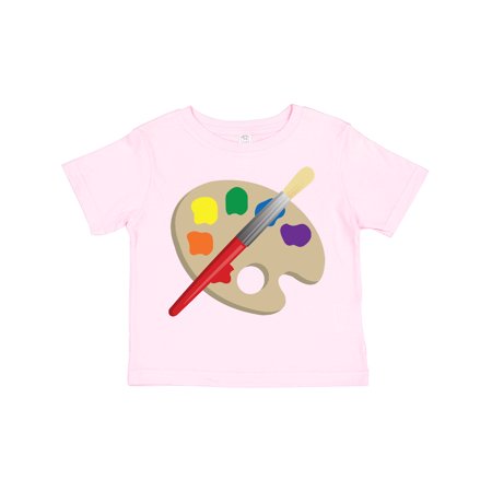 

Inktastic Artist Palette and Brush Gift Toddler Boy or Toddler Girl T-Shirt