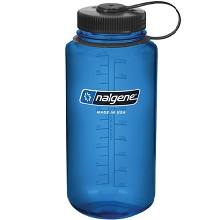 Nalgene Everyday 32 oz Slate Blue Plastic Water Bottle with Wide Mouth Lid