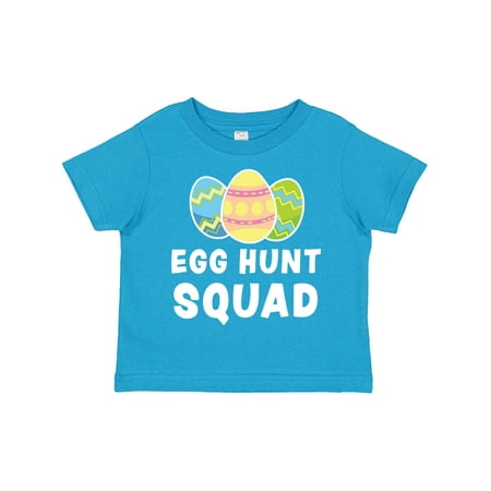 

Inktastic Egg Hunt Squad with Easter Eggs Gift Toddler Boy or Toddler Girl T-Shirt