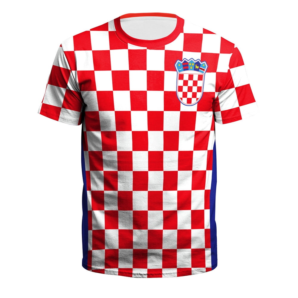 Wekity 2022 World Cup Soccer Jersey Men's Soccer Shirt Croatia , 4XL 