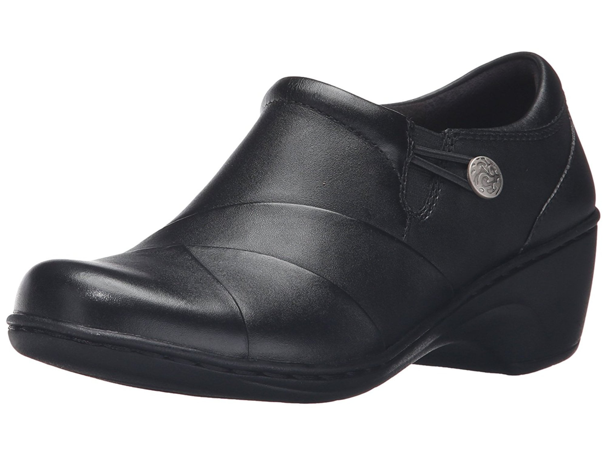 Clarks Women/'s Patty Tayna Clogs Slip On Closed Toe Shoes Black /& Brown $94