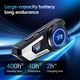 thumbnail image 4 of Motorcycle Helmet Bluetooth Headset with Soft/Hard Mic, IP67 Automatic Answer/Music Control/Intellig, 4 of 5