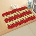 thumbnail image 1 of Pompotops Tapis de Noël pour Extérieur, Tapis de Porte Rouge de Noël pour Entrée Extérieure, Tapis de Porte d'Entrée de Noël Intérieur, 1 Pce Joyeux Noël Tapis de Bienvenue Intérieur Décoration Maison 40x60CM, 1 of 3