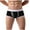 Black, variant on Men's Solid Color Boxer Briefs Comfort Soft Breathable Sports Underwear for Daily and Intimate Wear