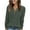 Green, variant on XPMWRP Knit Sweater Women V Neck Button Up Sweaters Jumpers Trendy Tunic Long Sleeve Pullover Tops Comfy Fall Clothes Brown XXL