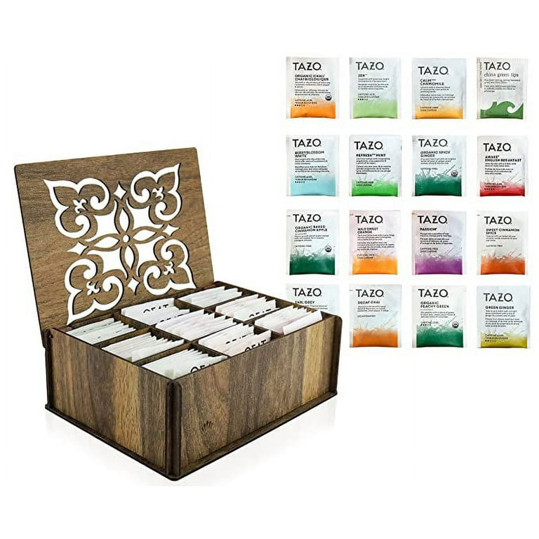 Art of Tea | Assorted Tea Bags Sampler Caffeinated and Non-Caffeinated| 12  Count Sampler Box