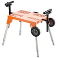 thumbnail image 1 of Miter Saw Stand with Tabletop and Wheels 330lbs Load Capacity Adjustable, 1 of 9