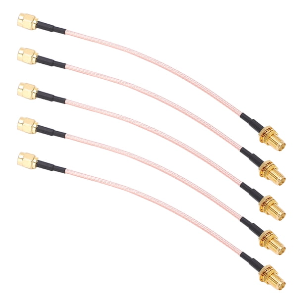 Juego de cables coaxiales, 5 piezas Cable coaxial RF Línea coaxial R Cable coaxial RF Salida de alta intensidad