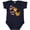 Navy Blue, variant on Inktastic My Nana Loves Me- Cute Giraffe Boys or Girls Baby Bodysuit