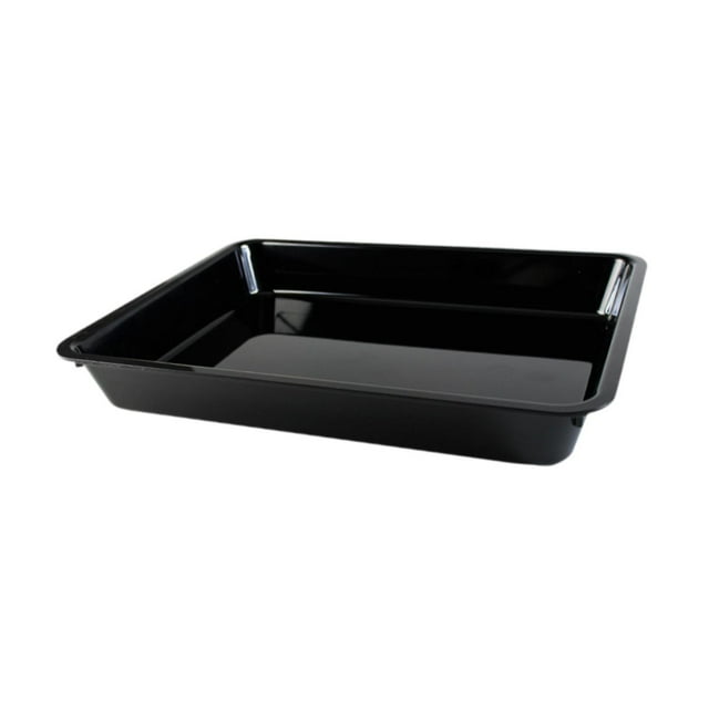 Bandeja para servir, bandeja negra reutilizable e irrompible para comida rápida, para charcutería, aperitivos, sushi y organización de despensa. 42 x 31 x 6 cm
