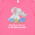 thumbnail image 4 of Inktastic My Nana Loves me to the Moon and Back Elephant Family Boys or Girls Baby T-Shirt, 4 of 5
