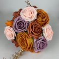 thumbnail image 4 of (naranja rosa) flores artificiales flores de boda falsas combo para ramos de bricolaje centros de mesa arreglos de arco fiesta baby shower decoraciones del hogar, 4 of 5