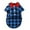 Navy Plaid, variant on URMAGIC Pet Bowtie Plaid Suit Coat for Small Medium Large Dogs Cat Wedding Tuxedo Formal Shirts