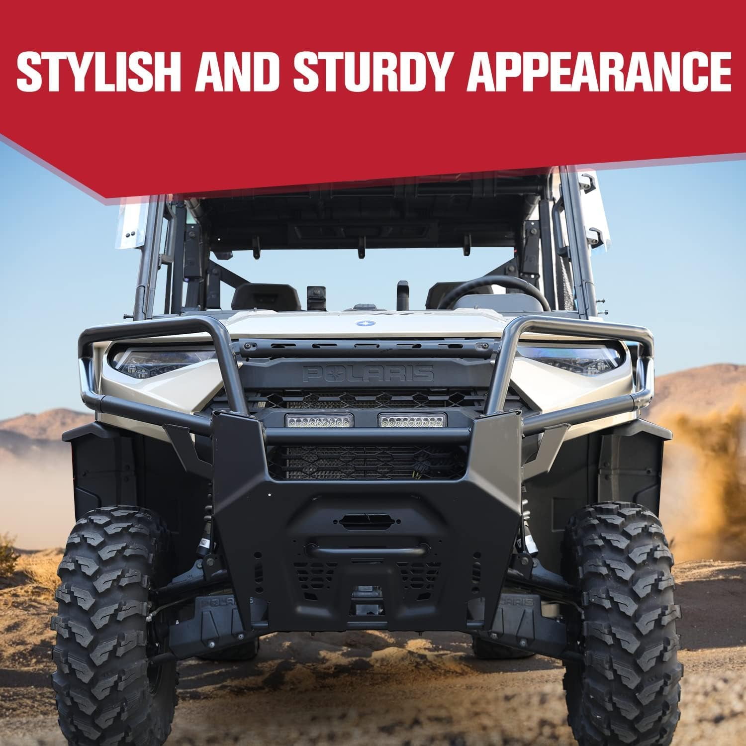 A & UTV PRO Front Bumper for 2018-2023 2024 Polaris Ranger XP 1000 / Crew XP 1000 / Ranger 1000 / Ranger 1000 XP Accessories, Replace OEM #2882531