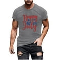 thumbnail image 2 of Tnhcen 4th of July Men's Premium Patriot Shirt USA Flag Graphic Summer Loose Fit Novelty T-Shirt Tops S-3XL, 2 of 5