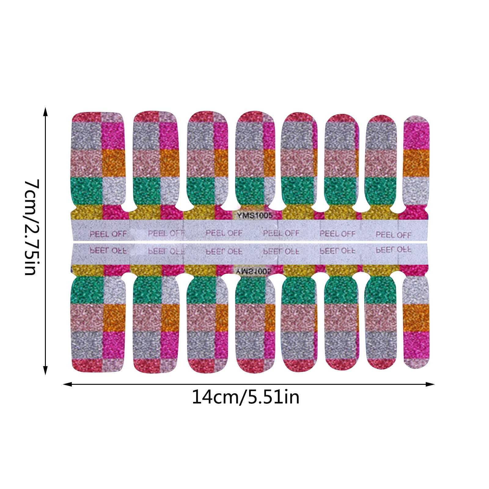 Nail Bling Stickers Cool Nail Stuff Fiberglass Nails Strips Nail Stamping Kits for Short Nails Nail Heart Stencils Cool Nails for Teenagers Kids Stickers 10-12 Polish Strips Petite Nail Decals Self