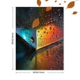thumbnail image 3 of Qisvanset Sunrise Sunset Geometric Abstract Canvas Print 12x16 Inch Apartment Art, 3 of 8