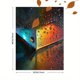 thumbnail image 3 of Qisvanset Sunrise Sunset Geometric Abstract Canvas Print 12x16 Inch Apartment Art, 3 of 8