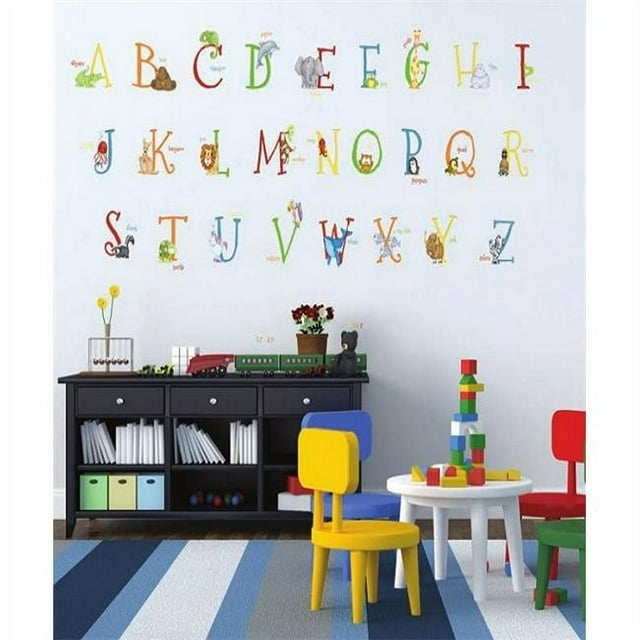 Borders Unlimited Alphabet Animaux A-Z Super Jumbo Appliqué