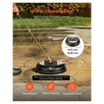 thumbnail image 3 of 15" Pressure Washer Surface Cleaner - 3000 PSI - 4 Wheel - Plastic - Black - 1/4" Quick Connect - Driveway Patio Deck Cleaning, 3 of 9