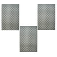 thumbnail image 1 of Furnish My Place Union Indoor/Outdoor Commercial Black Color Rug, Pet-Friendly, Home Decor Commercial Rug for Living Room, Bedroom, Wedding, Event, Made in USA, 2' x 3' Rectangle - Set of 3, 1 of 5