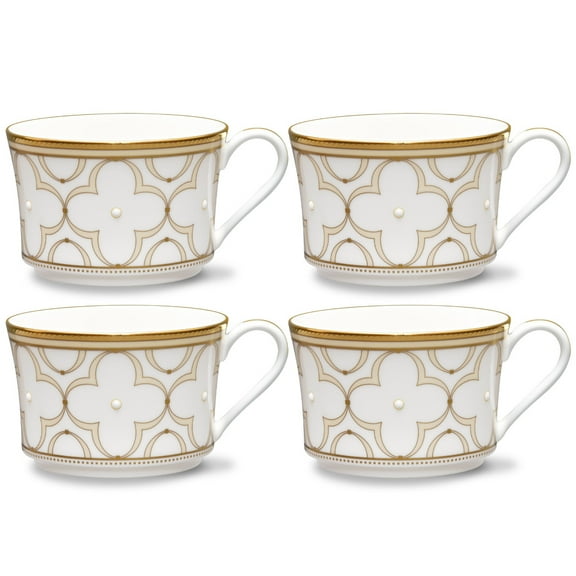 Noritake Trefolio Gold Set of 4 Cups