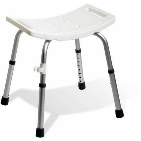 Medline Aluminum Easy Care Shower Bath Chair, White
