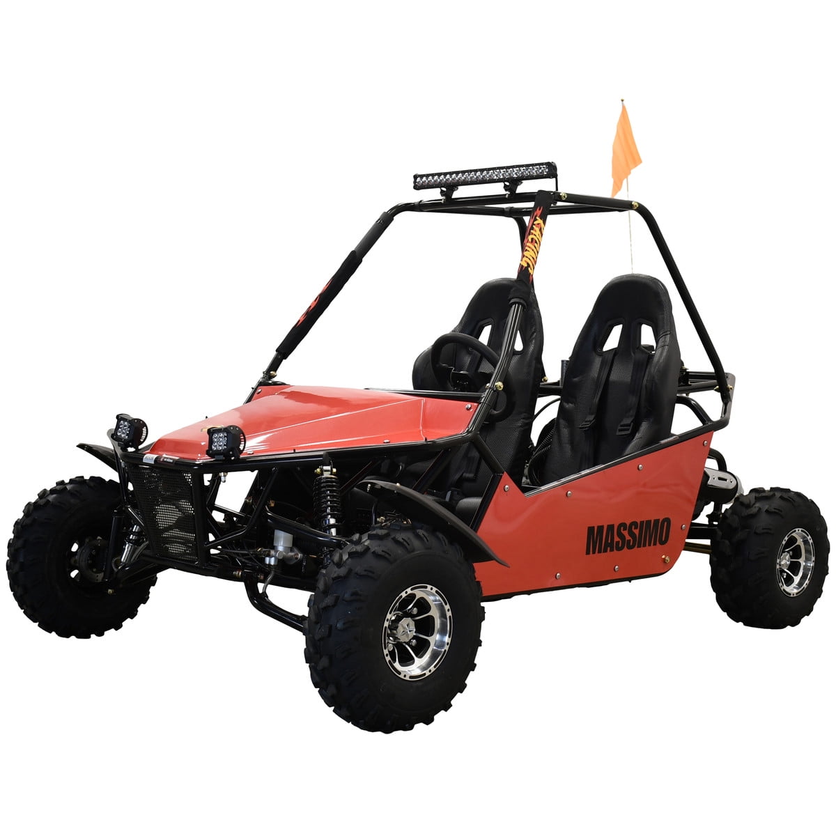 Massimo GKM 200 Go Kart 4 Stroke 177cc 2WD -Red