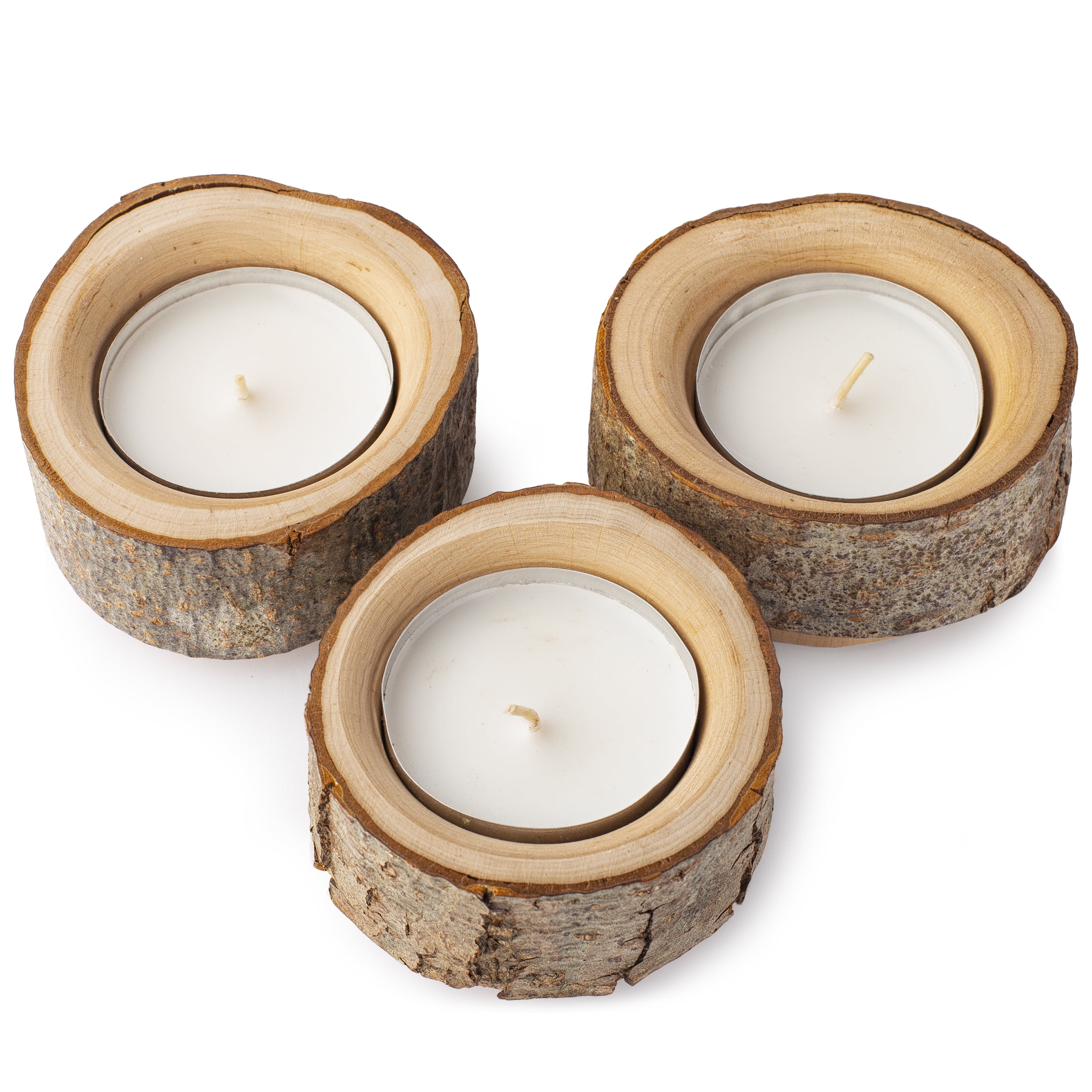 TERRA HOME Candle Holder Centerpiece Coffee Table Decor Decorative Candle Centerpiece with Rustic Wooden Tray and Metal Plate Candle Holders Vintage Look Centerpieces for Dining Room Table 