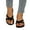 Black, variant on Women's Slides Sandals Lightweight Memory Foam Flip Flops Dress Slippers for Indoor And Outdoor