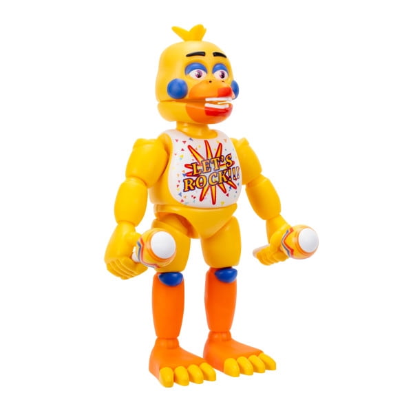 Five Nights at Freddy’s Rockstar Chica - 5-Inch Articulated Figure with Jumpscare Feature and Glow-In-The-Dark Eyes