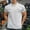 White, variant on Mens Compression Shirt Qiggri Men's Casual Summer Short Sleeved Solid Color Round Neck Fitness Blouses Shirts Mens Short Sleeve Shirts