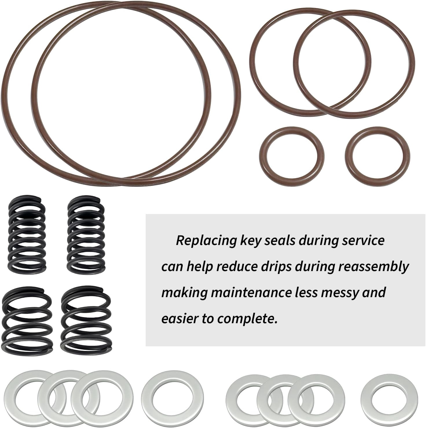2 Packs Oil Filter Change Kit with O-Rings Springs & Washers for Honda Talon 1000R 1000X Pioneer 1000 1000-5/1000-6 | Replace OEM 15412-HP7-A01