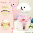 thumbnail image 4 of Vorkoi Striped Small Dog T Shirt Cute Cherry Girl Dog Clothes for Small Dogs Cats Breatha ble Soft Cotton Pet Puppy Sleeveless Vest Spring Summer Doggy Outfits, 4 of 6