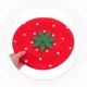 thumbnail image 3 of Sombrero de boina de fresa de lana para mujeres con tapa francesa boina decorativa sombrero de fresa de fresa., 3 of 6