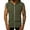 Army Green, variant on SHIWEN Men's Workout Hooded Tank Tops Zip up Sports T Shirts Sleeveless Cardigan