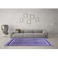 thumbnail image 3 of Ahgly Company Indoor Rectangle Abstract Blue Contemporary Area Rugs, 5' x 7', 3 of 4