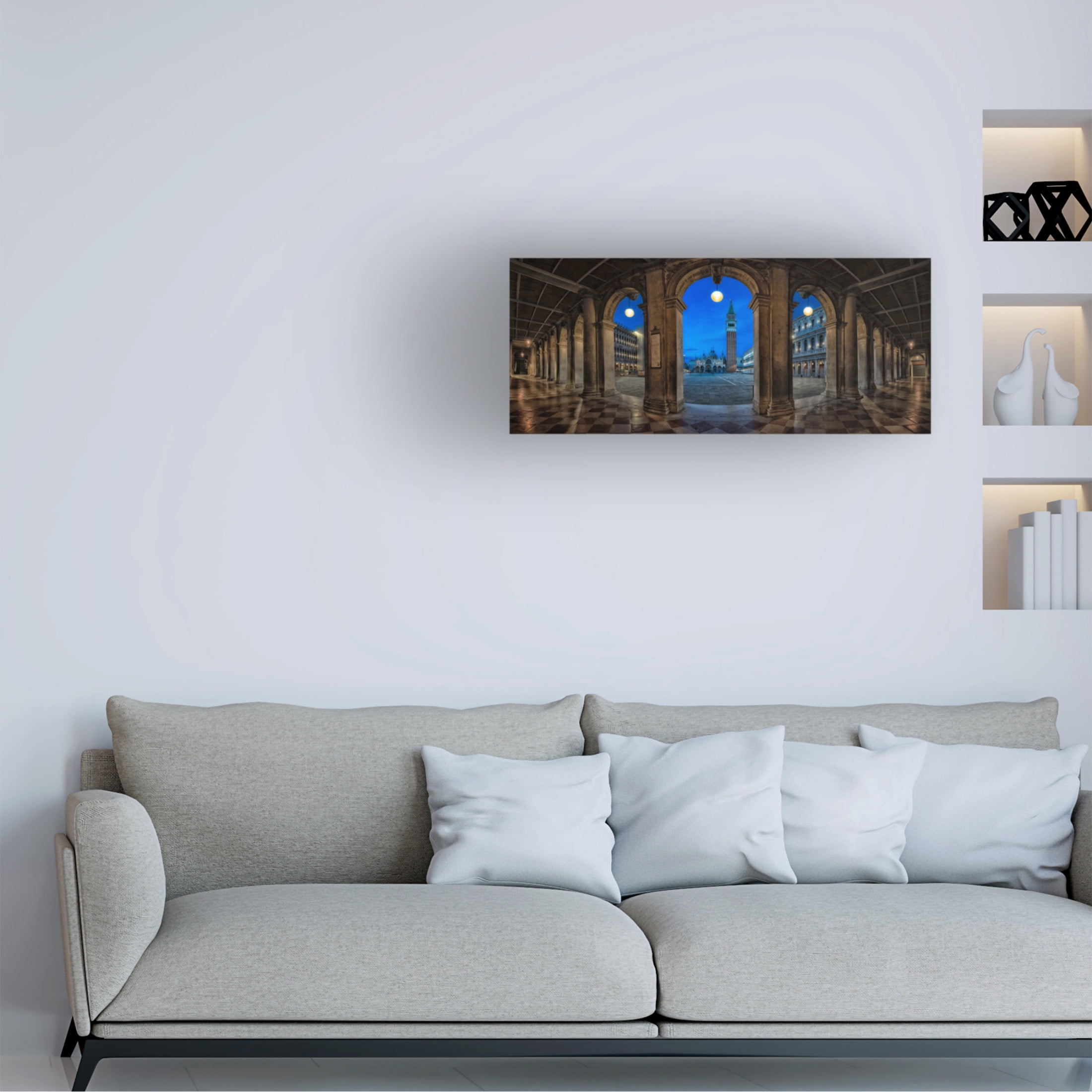 Trademark Fine Art Tommaso Pessotto  San Marco panorama Canvas Wall Art