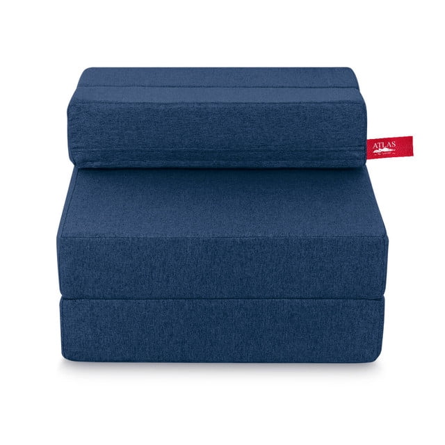 Sillón plegable Azul Marino + frazada color Marino / Olivo
