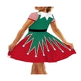 thumbnail image 4 of Robe de Noël pour Femmes à Manches Courtes Robe de Dessin Animé pour les Vêtements de Fête de Vacances, 4 of 5