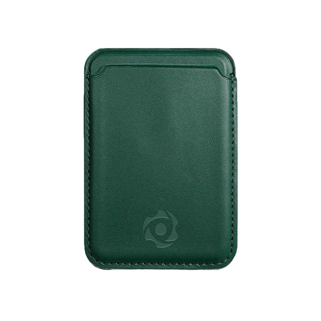 Cartera Tarjetero Magnético LIFE CONNEKT MicroGoo para Celulares Compatibles Con Magsafe y Accesorios Inalámbricos verde