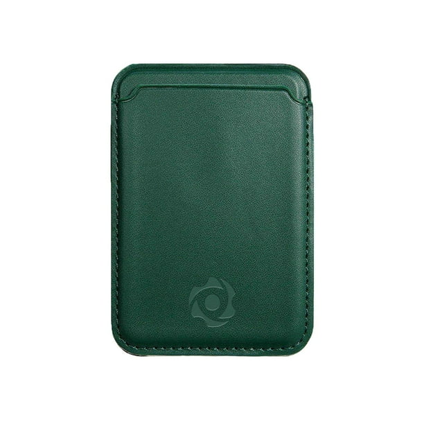 Cartera Tarjetero Magnético LIFE CONNEKT MicroGoo para Celulares Compatibles Con Magsafe y Accesorios Inalámbricos verde