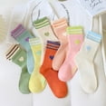thumbnail image 3 of Calcetines de amor de doble capa para mujer, de cuatro estaciones, de moda, de estilo deportivo, para todas las estaciones, bonitos calcetines hasta la mitad de la pantorrilla, 3 of 6