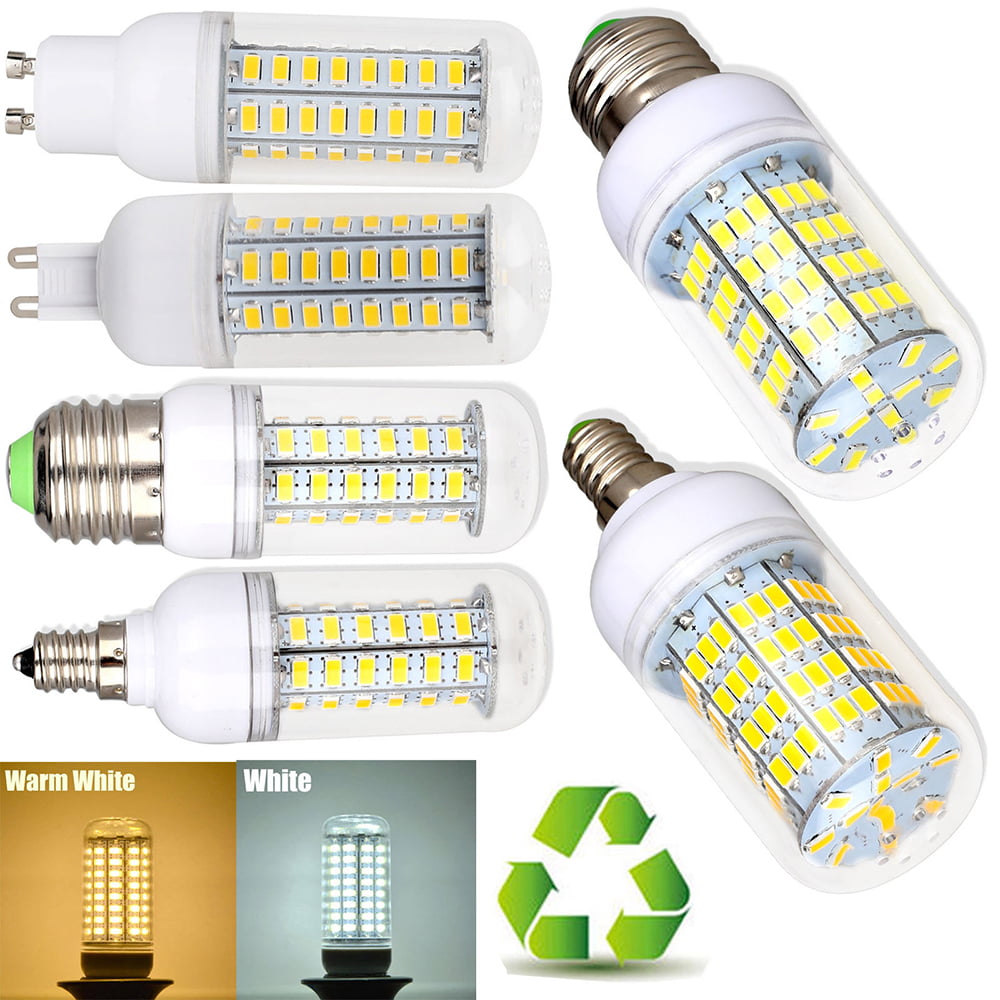 E27 E14 E12 B22 GU10 G9 7-25W 110V 5730 LED Corn Bulb Lamp Light Warm Cool White 