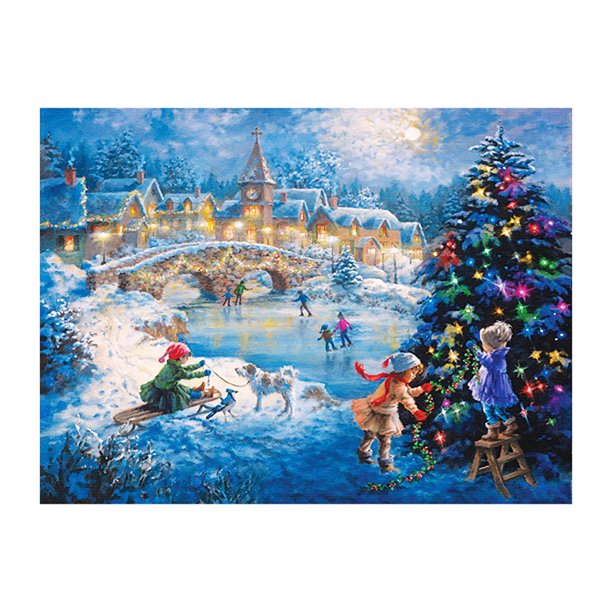 Taladro diamante pintura (DB2120) Nochebuena 5D completo DIY punto de cruz decoración del hogar 45x60cm FLhrweasw Nuevo